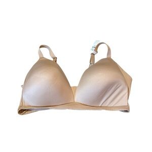 Aerie NWT Real Sunnie Wireless Bra Size 38DD Beige‎ Cream Adjustable Straps